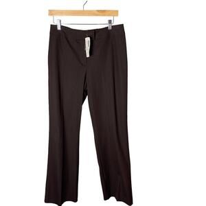 NWT Women's Chico's 1 Original Getaway Pants Straight Leg Chocolate Brown US 8